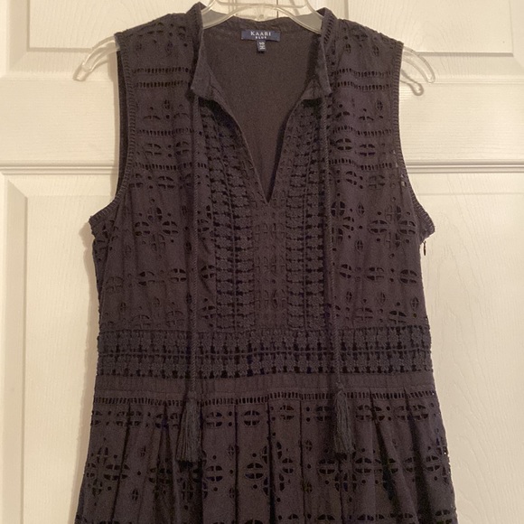 KAARI Blue - Little Black Eyelet Dress - Picture 3 of 5